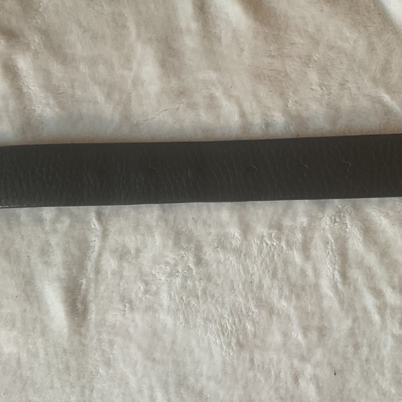 Armani Exchange vintage Black leather Belt with Silver Buckle - Picture 4 of 7